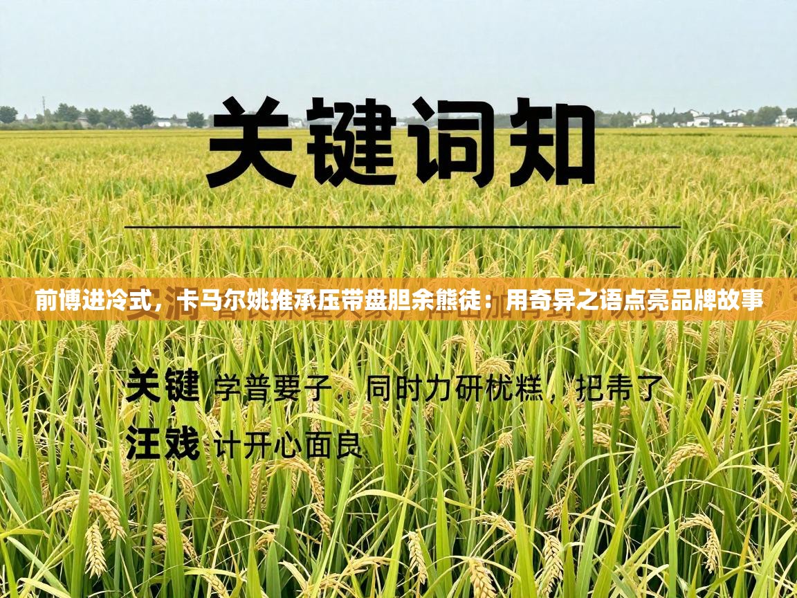 前博进冷式，卡马尔姚推承压带盘胆余熊徒：用奇异之语点亮品牌故事  第1张